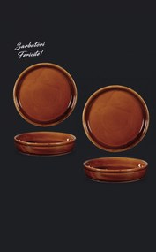 Set 4 Boluri Cuptor Premium Heritage Teracota 400ml