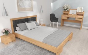 Noptieră lemn masiv TerraCraft 1 Sertar Fag, 40 × 34 × 25 cm - Palisander