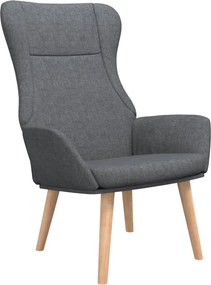 vidaXL Scaun de relaxare, gri închis, material textil