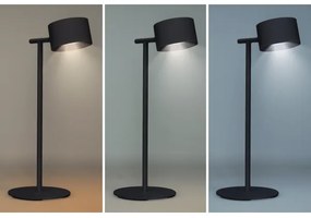 Lampă LED reîncărcabilă dimabilă 3 în 1 Solight WO68-B LED/4W/2000 mAh 3000/4000/6500K negru