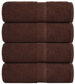 vidaXL Prosoape de baie 4 buc. FROGN maro 30x30 cm 100% bumbac
