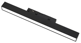 Proiector LED Modern cu Șină Magnetică de Lux Negru – Iluminare Neutră pentru Spații Contemporane