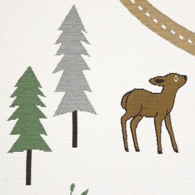 Covor de joacă pentru copii crem 123x180 cm Little Forest – Nattiot