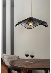 Lustră neagră cu abajur din sfoară din hârtie ø 62 cm Sombra – Leitmotiv