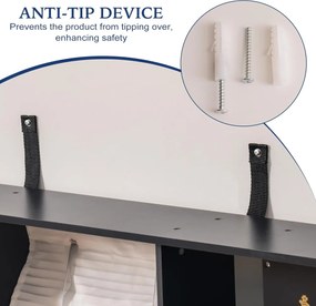 Bucatarie copii din lemn moderna neagra