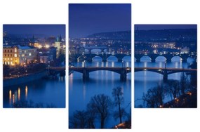 Tablou cu podurile din Praga (90x60 cm)