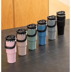 Sticlă neagră de călătorie din oțel inoxidabil 1 l Eco – Ladelle