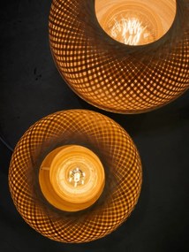 Lampa de masa deosebita din bambus Mekong 30x33cm MEKONG/T32/W