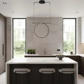 Lustră LED suspendată pe cablu ODETTA LED/30W/230V 4000K negru