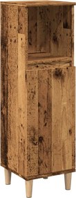 vidaXL Dulap de baie, lemn vechi, 30x30x100 cm, lemn prelucrat