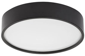 Plafoniera LED cu senzor de miscare si protectie IP44 Larcia negru, 28cm