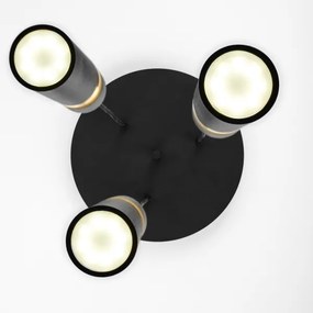 Lustră pe cablu Jupiter 2013 ALAS 3xGU10/10W/230V negru/auriu