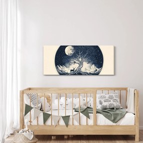 Tablou – Arbore magic cu cerb I. (120x50 cm)