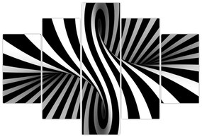 Tablou abstract cu dungi de zebră (150x105 cm)