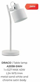 Veioza, Lampa de birou alba DRACO
