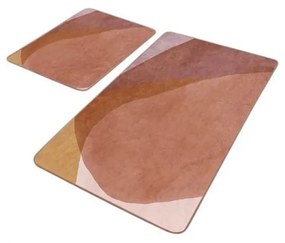 Covorașe de baie maro 2 buc. din catifea 60x100 cm – Mila Home