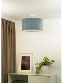 Lustră aplicată Duolla CORDUROY 1xE27/15W/230V d. 40 cm albastru deschis