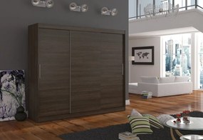 Dulap cu usi glisante 250x215 cm, Antos, ADRK (Culoare: Ciocolata)