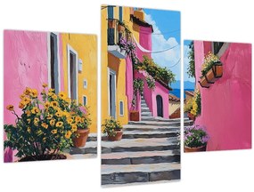 Tablou - Alee roz (90x60 cm)