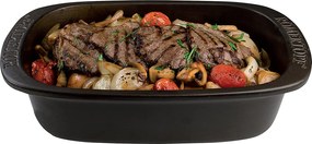 Forma Vas Cuptor Romertopf Vulcano Neagra Cuptor ( Mare 4-6 persoane)