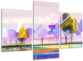 Tablou - Peisaj, abstracție (90x60 cm)