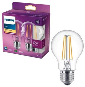 SET 2x bec LED VINTAGE Philips E27/7W/230V 2700K