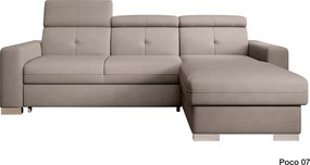 Colțar lemn masiv Extensibil Fiona 247x176cm Ladă Depozitare Personalizabil - Loco 04