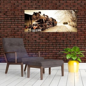 Tablou - Locomotiva istorică (120x50 cm)