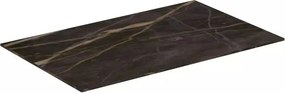 Blat ceramic pentru lavoar Ideal Standard Atelier Conca finisaj negru marmura 60 cm