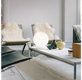 Lampă de masă Ideal Lux CARTA 1xE27/25W/230V d. 20 cm alb