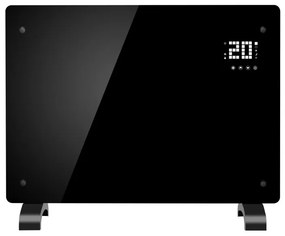 Convector electric Elite WGPHD-18, 1800W, Panou din sticla, 50 C, Wi-Fi, Timer, Ecran LED, Negru