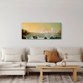 Tablou - Martin Johnson Heade, Rio de Janeiro Bay, reproducere (120x50 cm)