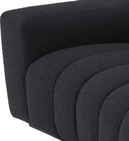 Canapea design LUX Kelly S boucle negru 115144 HZ