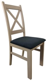 Scaun de sufragerie NATE stejar sonoma/negru