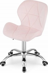 OFERTA Scaun de birou roz AVOLA VELVET CALITATEA II
