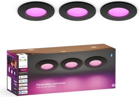 Philips - SET 3x LED RGBW dimerizabil, corpuri de iluminat încastrate pentru baie Hue SLIM LED/8,3W/230V IP44