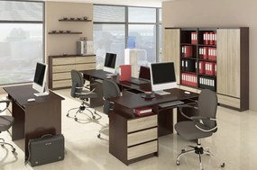 Masă PC Bronte (wenge + Stejar sonoma). 1069692