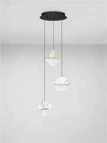 Lustra decorativa cu 3 pendule LED 2700K DORIN