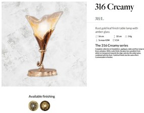 Veioza LUX design clasic realizata manual 316 Creamy