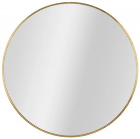 Oglinda decorativa aurie cu rama din metal, ∅ 100 cm, Elegant Mauro Ferretti