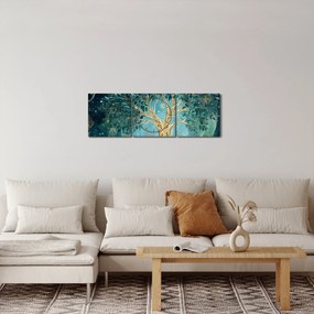 Tablou – Arborele vieții în univers (cu ceas) (90x30 cm)