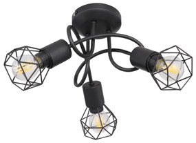 Lustră LED aplicată XARA 3xE14/6W/230V neagră Globo