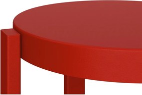 Scaun de bar roșu din oțel (înălțime șezut 75 cm) Doon – noo.ma