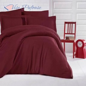 Lenjerie de Pat XL Premium Damasc Burgundy