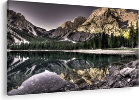 Tablou cu lac montan (90x60 cm)