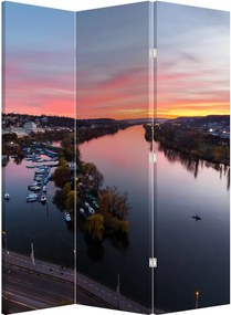 Paravan - Praga nocturnă (126x170 cm)