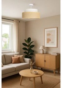 Lustră aplicată BOHO 1xE27/60W/230V crem/bej