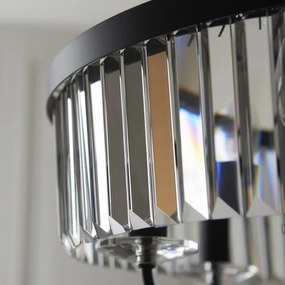 Endon 100711 - Candelabru suspendat pe lanț CHESTERFIELD, 6xE14/6W/230V, Ø 55 cm, negru