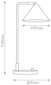 Lampă de masă REMYCK Alora Mood ALM-REMYCK-TL-BK 1xE27/60W/230V, neagră