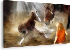 Tablou - Bine ai venit, căluțul mic (90x60 cm)